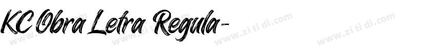 KC Obra Letra Regula字体转换